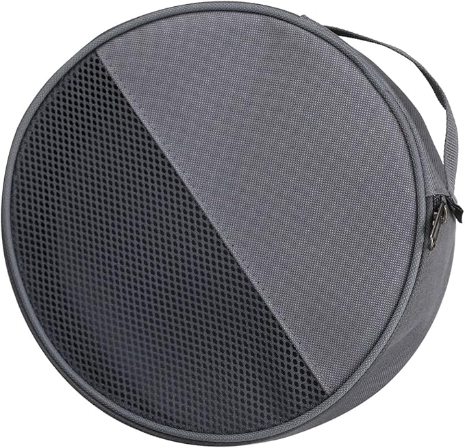 Round Plate Carriers Bag with Zippers and Handle for Outdoor Camping Tableware Storage Dish Organizers Picnics Plate Bag