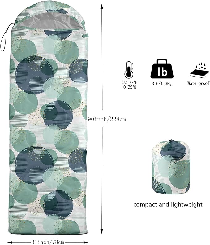 Kids Sleeping Bag for Boys Girls,3D Basketball Print-Lightweight Warm Portable Outdoor Indoor-Waterproof Cold Weather Resistant Sleeping Bag for Camping Hiking