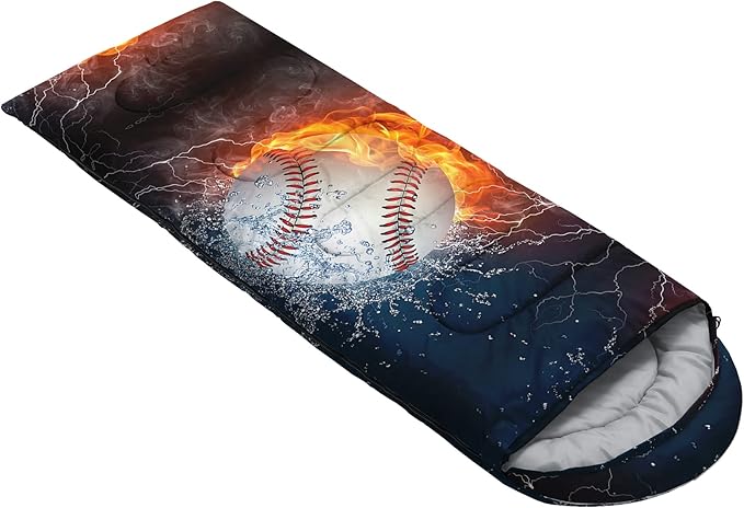 QOOMO Camping Sleeping Bags,3 Season Warm & Cool Weather,Lightweight,Waterproof Sleeping Bags for Adults & Kids,Traveling,and Outdoors,Camping Gear Equipment