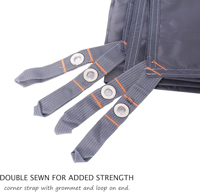 Hikeman Tent Footprint - Waterproof Camping Tarp, Heavy Duty Tent Floor Saver, Ultralight Ground Sheet Mat for Hiking, Backpacking, Hammock, Beach - Storage Bag Included(L-83”x71”)