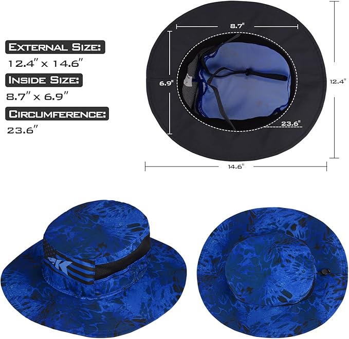 KastKing Sol Armis UPF 50 Boonie Hat - Sun Protection, Fishing, Beach & Hiking, Paddling, Rowing, Kayaking