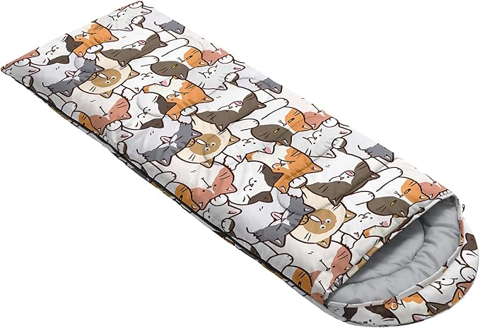 QOOMO Camping Sleeping Bags,3 Season Warm & Cool Weather,Lightweight,Waterproof Sleeping Bags for Adults & Kids,Traveling,and Outdoors,Camping Gear Equipment