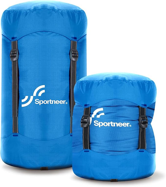 Sportneer Compression Sack, 13L/20L/40L/50L Sleeping Bag Stuff Sack, Tear-Resistant Ultralight Sleeping Bag Compression Sack-Space Saving Gear for Camping Hiking Travel
