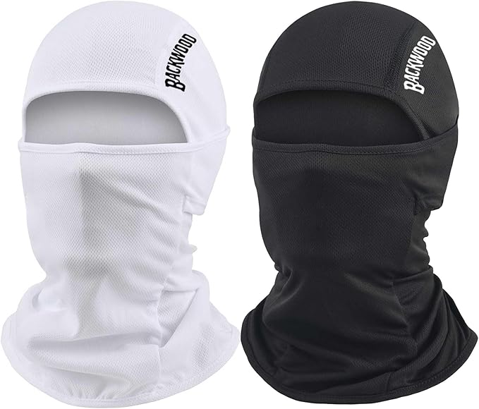 2 Pack Ski Mask Balaclava Face Mask, Breathable Face Cover Warm Windproof Neck Gaiter for Men Women Skiing Cycling Fishing