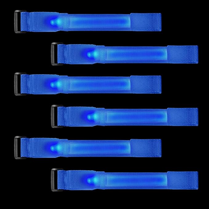 M.best 8pcs LED Light Up Bracelets Glow Flashing Wristbands Glow in The Dark Party Supplies for Wedding, Raves, Concert, Camping,Sporting Events, Party