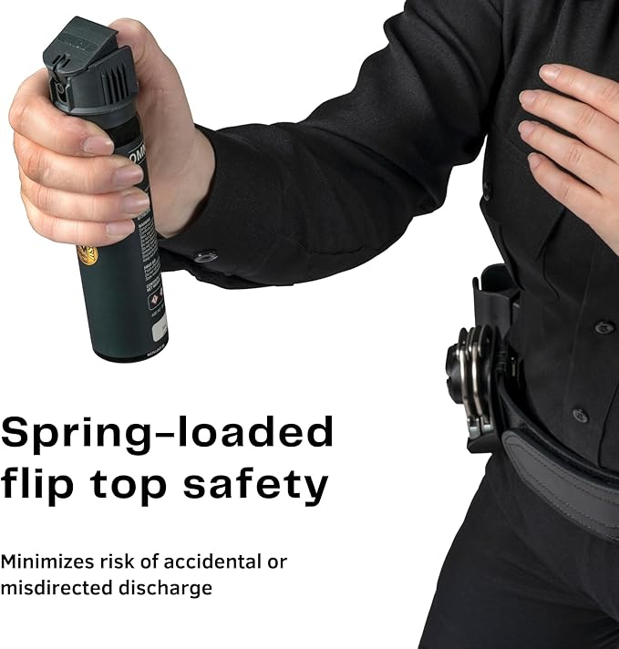 ASP Defender LE Pepper Spray, Self-Defense OC for Law Enforcement Professionals, Professional Grade Personal Defense Equipment, Personal Protection Device, 15-Foot Range