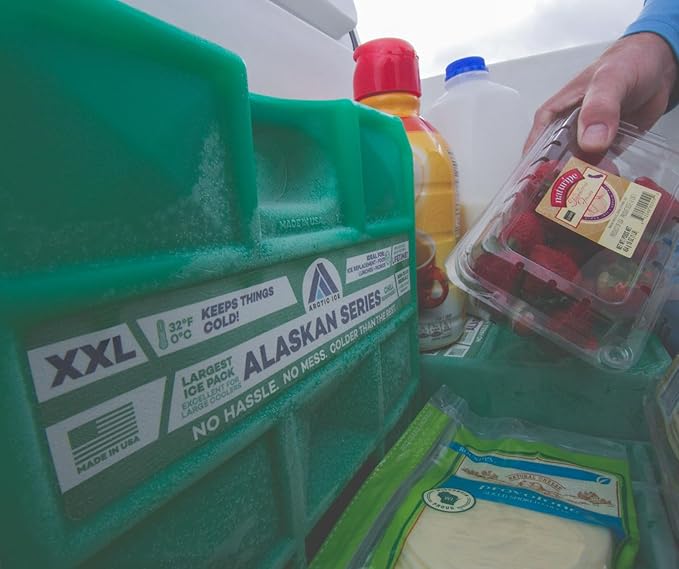 Arctic Ice Alaskan Series Long Lasting Reusable Ice Pack - Freezes at 32° Fahrenheit - Keeps Food & Drinks Cool Without The Risk of Freezing