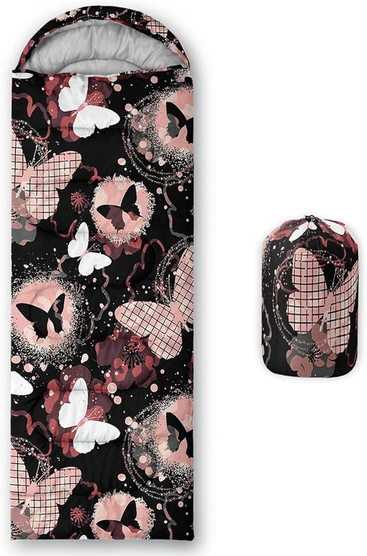 Kids Sleeping Bag for Boys Girls,3D Basketball Print-Lightweight Warm Portable Outdoor Indoor-Waterproof Cold Weather Resistant Sleeping Bag for Camping Hiking