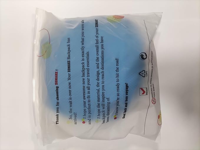 ZOMAKE Ultra Lightweight Hiking Backpack 20L, Packable Small Backpacks Water Resistant Daypack for Women Men(Light Blue)