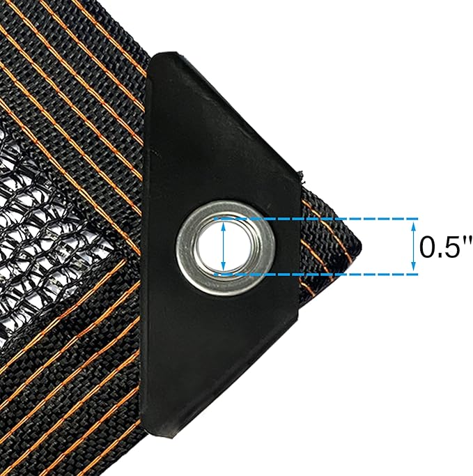 winemana 70% Black Shade Cloth, 3.3 x 6.6 FT Durable Mesh Tarp with Grommets, Resistant Garden Sun Shade Netting with Taped Edge for Plant Cover, Greenhouse, Patio, Tomatoes, Chicken Coop, Barn Kennel