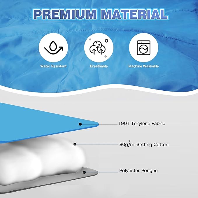 REDCAMP Kids Mummy Ultra Lightweight Sleeping Bag for Backpacking, Comfort for Warm Weather, with Compression Sack