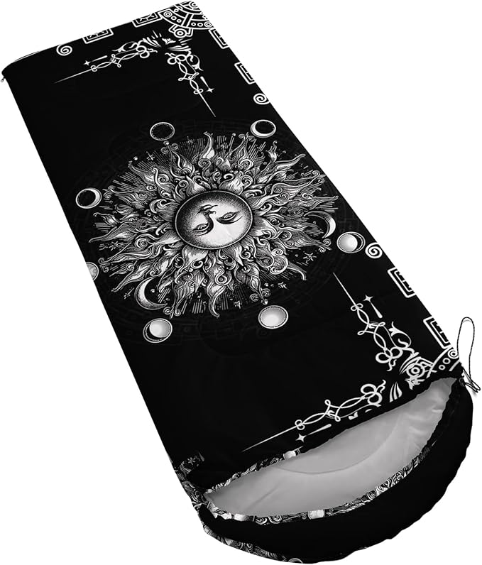 AILONEN Pink Lovely Rabbit Sleeping Bag for Girls Kids Adults,Warm and Cool Weather,Lightweight,Waterproof Backpacking,Cartoon Flowers Printed Bunny Sleeping Bag for Camping