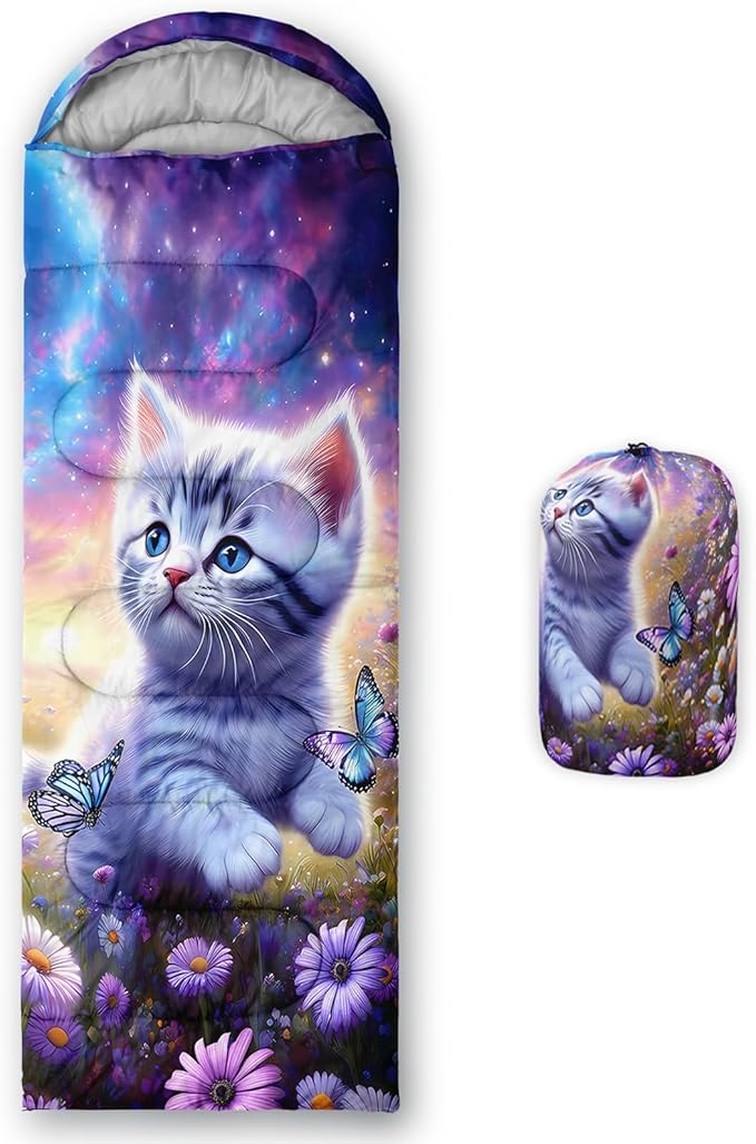 Sea Turtle Sleeping Bag for Kids Boys Girls,Ocean Themed Camping Gear,Waterproof Compact Sleeping Bag for Camping Backpacking Outdoor Hiking.