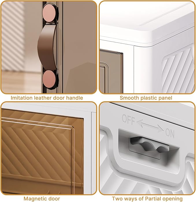 Extra Large Stackable Storage Bins with Lids & Wheels & Door, 480QT-160QT/40GAL*3Pack Foldable Collapsible Closet Organizers, Plastic containers drawers for bedroom Dorm