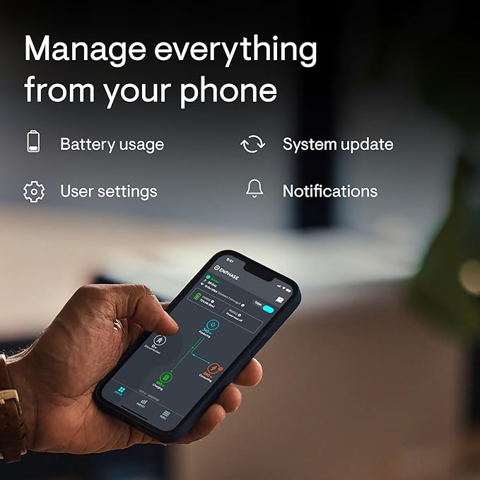 Enphase IQ PowerPack 1500 + 200 W IQ Portable Panel – Solar generator with LCD touchscreen, seamless app integration via 4G cellular, Wi-Fi & Bluetooth, for home backup, camping, RVs