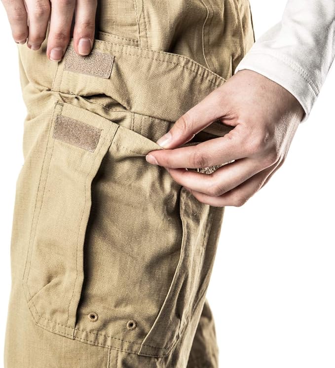 CQR Women's Flex Stretch Tactical Pants, Water Resistant Ripstop Cargo Work Pants with Pockets for Outdoor & Hiking