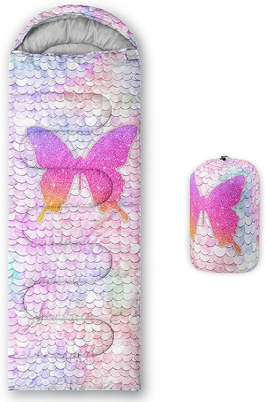 QOOMO Camping Sleeping Bags,3 Season Warm & Cool Weather,Lightweight,Waterproof Sleeping Bags for Adults & Kids,Traveling,and Outdoors,Camping Gear Equipment