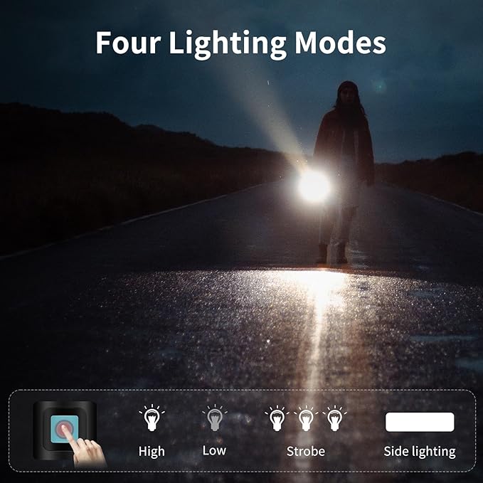 Led Solar Flashlight, 1500 Lumens Led Solar Handheld Rechargeable Flashlights with IP65 Waterproof, 2000mAh Battery for Survival Emergencies Camping (1 Pack)