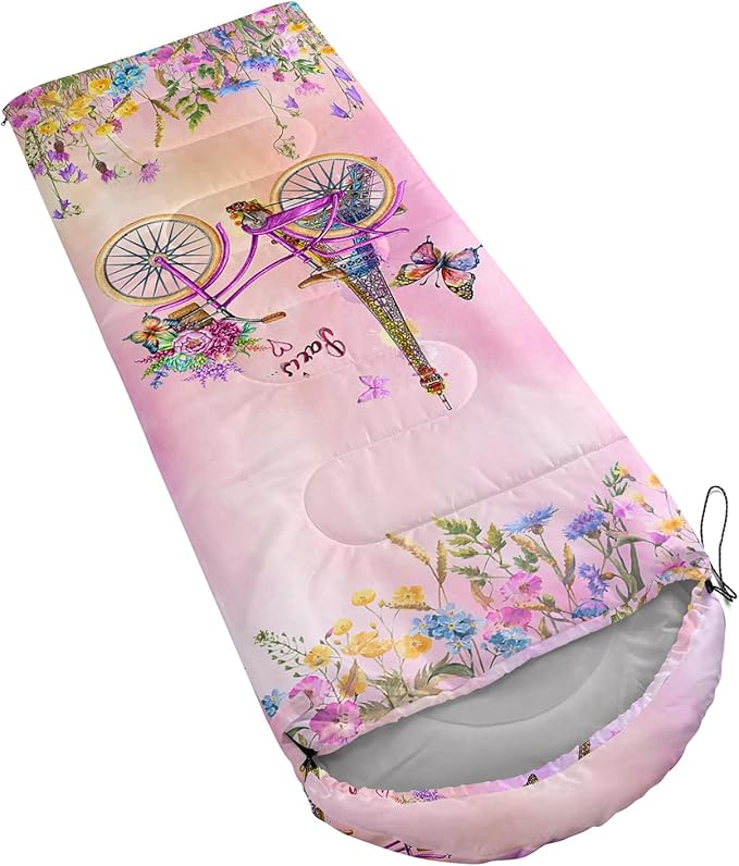 QOOMO Camping Sleeping Bags,3 Season Warm & Cool Weather,Lightweight,Waterproof Sleeping Bags for Adults & Kids,Traveling,and Outdoors,Camping Gear Equipment