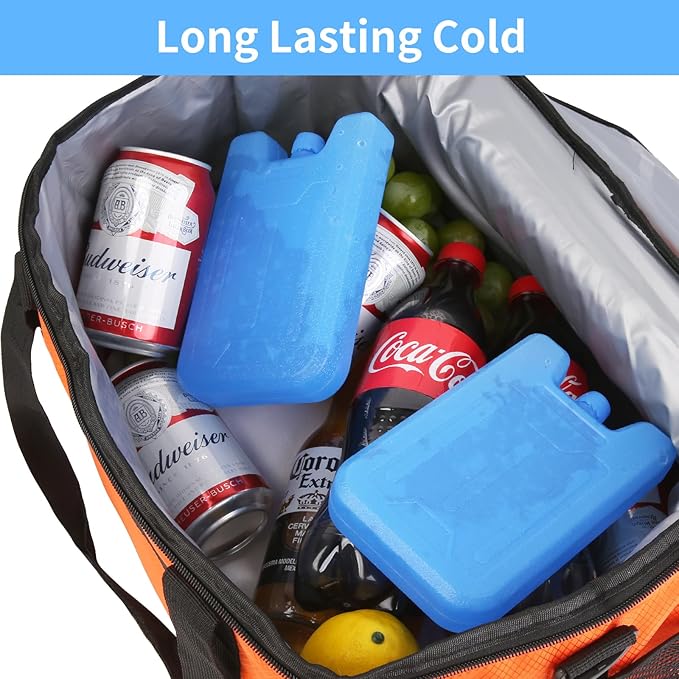 4/8 Pack Ice Packs for Lunch Boxes & Coolers, Slim Reusable Lunchbox Cooler for Women, Quick Freeze Space Saving Freezer Icepack, Long-Lasting Picnic Accessories Small Cold Pack, Travel Essentials