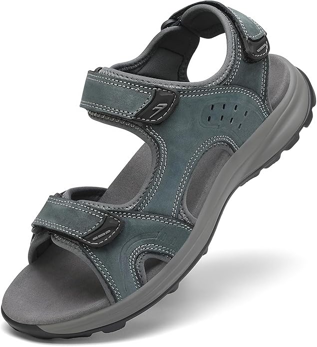 FLARUT Men's Sport Sandals Outdoor Hiking Sandal Open Toe Walking Sandals for Summer Beach Water Shoes