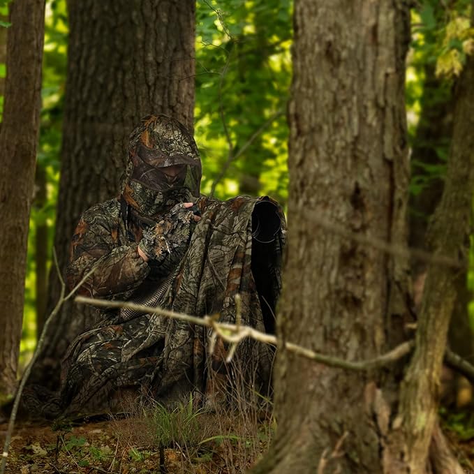 Mosquito Net Suit Camo Hunting Mesh Suit Bug Net Clothing with Hood for Outdoor Protection No-See-Ums Garden Camping