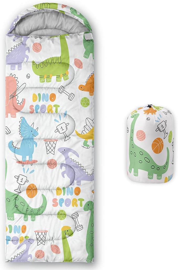 QOOMO Camping Sleeping Bags,3 Season Warm & Cool Weather,Lightweight,Waterproof Sleeping Bags for Adults & Kids,Traveling,and Outdoors,Camping Gear Equipment