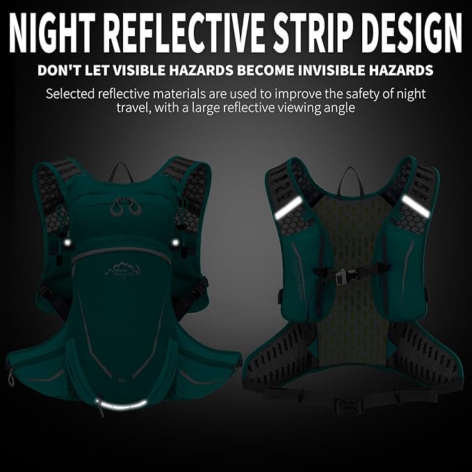 16L Hydration Backpack with Free 2-Liter Water Bladder,The Lightweight Hydration Pack for Cycling, Hiking, Skiing