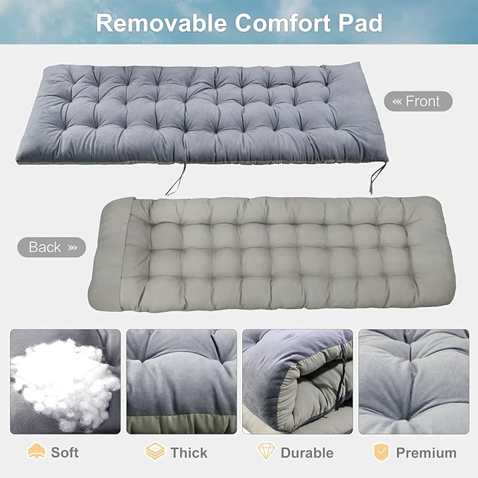 ABORON 2 Pack Zero Gravity Chair, Outdoor Lounge Chairs Sun Loungers with Removable Cushion,Headrest,Cup Holder,Reclining Patio Lounger Chair for Indoor and Outdoor