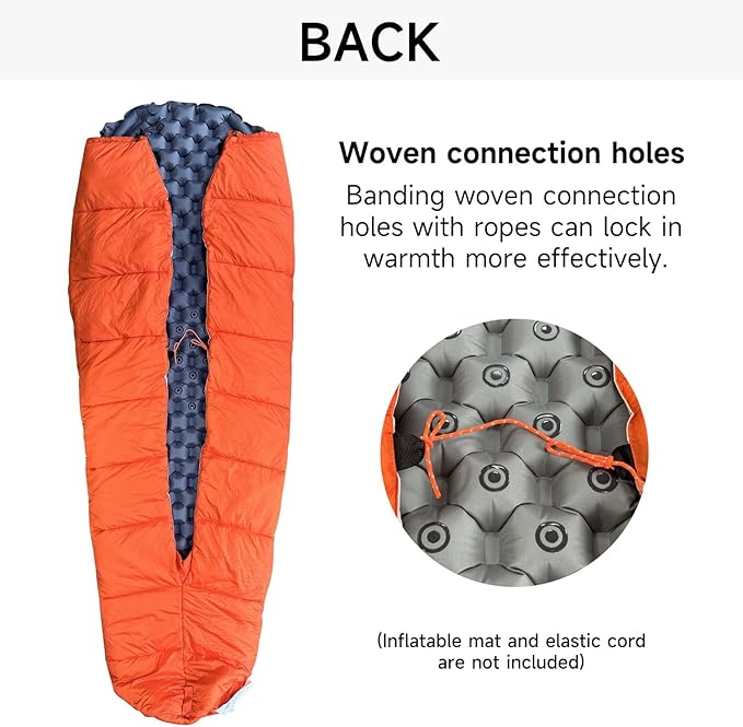 Top Quilt for Hammocks, Ultralight Sleeping Bag Topquilt, Warm Insulation Sleeping Quilt for Outdoor Hammock Camping