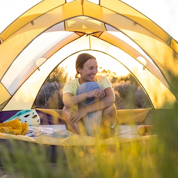 HEST Camping Pillow - Temperature Resilient, Memory Foam, Packable Travel Pillow