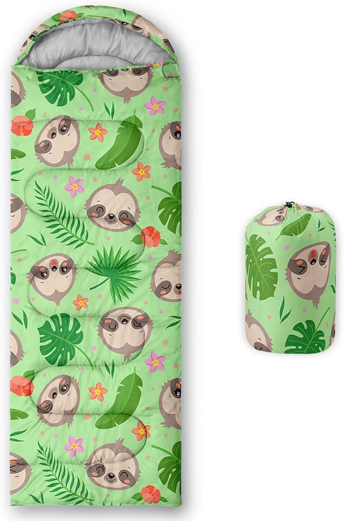 QOOMO Camping Sleeping Bags,3 Season Warm & Cool Weather,Lightweight,Waterproof Sleeping Bags for Adults & Kids,Traveling,and Outdoors,Camping Gear Equipment