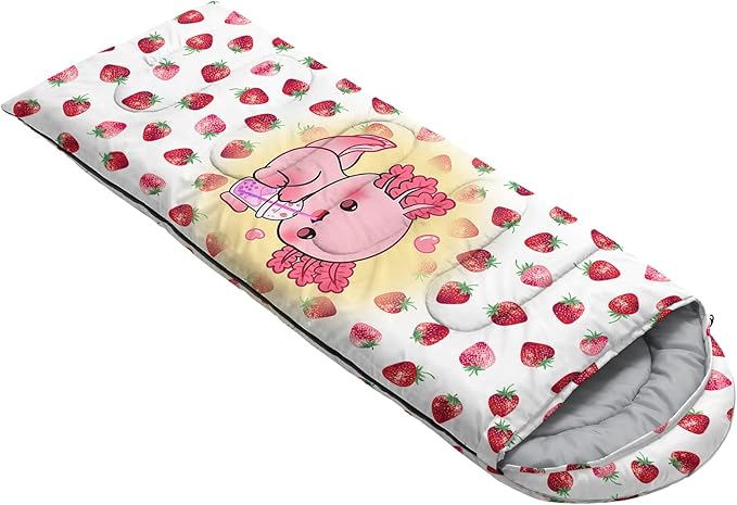 QOOMO Camping Sleeping Bags,3 Season Warm & Cool Weather,Lightweight,Waterproof Sleeping Bags for Adults & Kids,Traveling,and Outdoors,Camping Gear Equipment