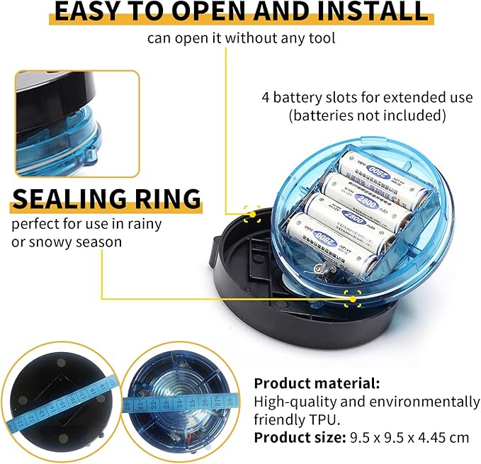 Tumecos Emergency Flare Alert Warning Signal Caution Light LED Beacon Pro with Magnetic Base for Vehicle (White)