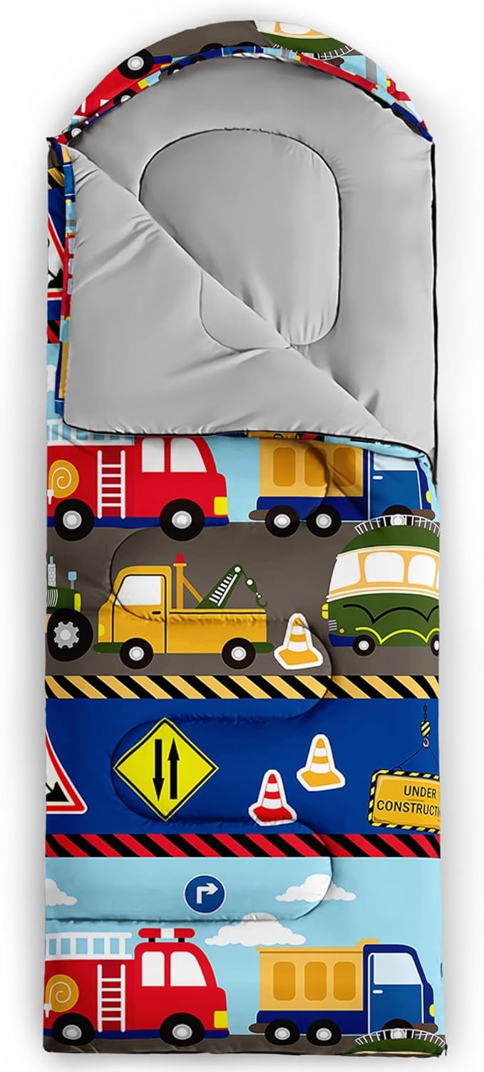 QOOMO Camping Sleeping Bags,3 Season Warm & Cool Weather,Lightweight,Waterproof Sleeping Bags for Adults & Kids,Traveling,and Outdoors,Camping Gear Equipment