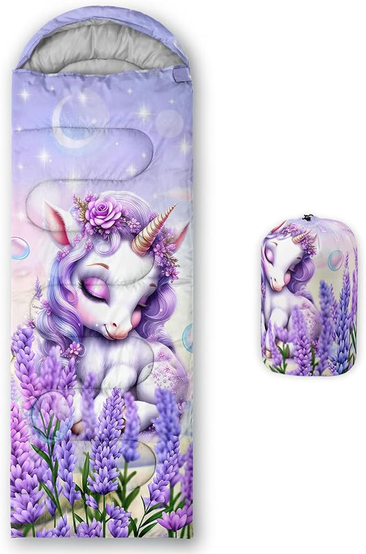 Sea Turtle Sleeping Bag for Kids Boys Girls,Ocean Themed Camping Gear,Waterproof Compact Sleeping Bag for Camping Backpacking Outdoor Hiking.