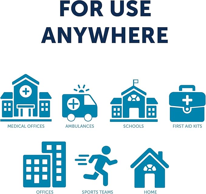 HALYARD Instant Cold Pack Disposable Cold Compress Ice Packs w/Flocking for Swelling Injuries Toothaches Sprains Strains 6 X 6.5 Inches, 24 Packs Per Case - 51778