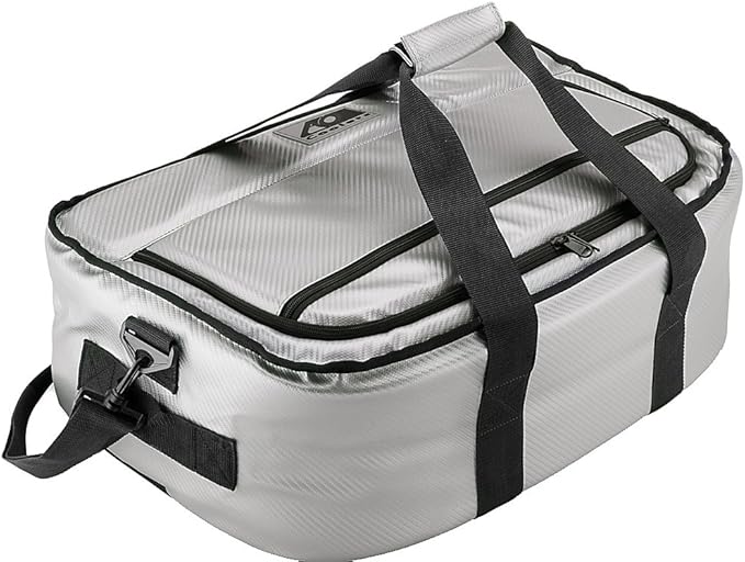 AO Coolers Stow N' Go Cooler, Low-Profile, Leakproof with High-Density Insulation, Holds Ice for 24 Hours, Carbon Silver, 38 Pack