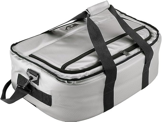 AO Coolers Stow N' Go Cooler, Low-Profile, Leakproof with High-Density Insulation, Holds Ice for 24 Hours, Carbon Silver, 38 Pack