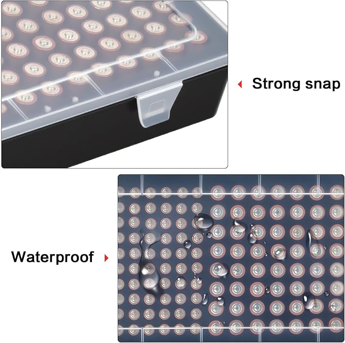 Battery Storage Organizer Case, Battery Vault Box Holder Container for 134pcs AA AAA Batteries, Garage Organization Carrying Bag Fits Home Kitchen Warehouse (Batteries Not Include) (black)