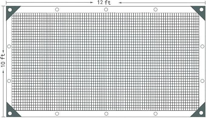 Shade Cloth 70% with Grommetsï¼?0 x 20 FT Garden Shade Cloth for Plants Greenhouse Patio Pools, Black Outdoor Sun Shade Mesh Tarp