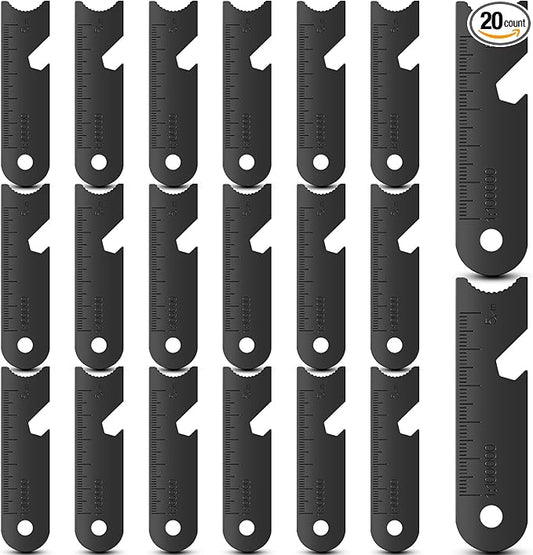 BBTO Striker Scraper Ferrocerium Rod Scraper Steel Ferrocerium Rod Striker Flint Fire Starter with Keychain Ring for Survival Drilled, Emergency, Camping, Backpacking, Hiking, Bush-Craft