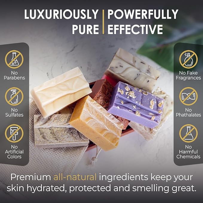 Ain't Buggin Me Citronella Soap - Natural Handmade Soap Made with Pure Citronella, Eucalyptus and Lemongrass Essential Oils - A Must-have for Camping and Outdoor Activities (3pk)