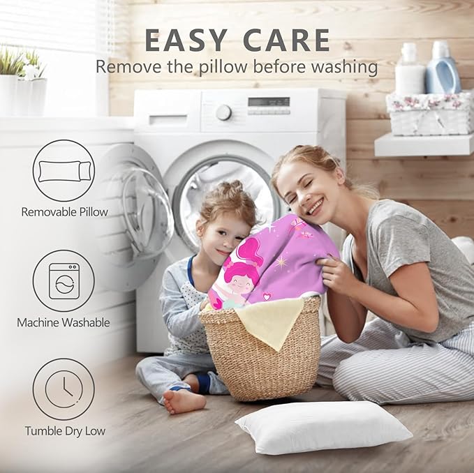 Primlect Toddler Nap Mat Extra Large Thickened 55''x35'', Soft Sleeping Bag with Detachable Minky Blanket and Pillow, Portable for Daycare, Preschool, Kindergarten, Travel, Boys and Girls