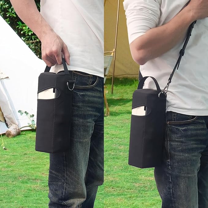 Portable Cassette Stove With Delicate Storage Bag, Foldable Camp Stove Compact Camping Stove, 2200W Folding Butane Gas Burner (White)