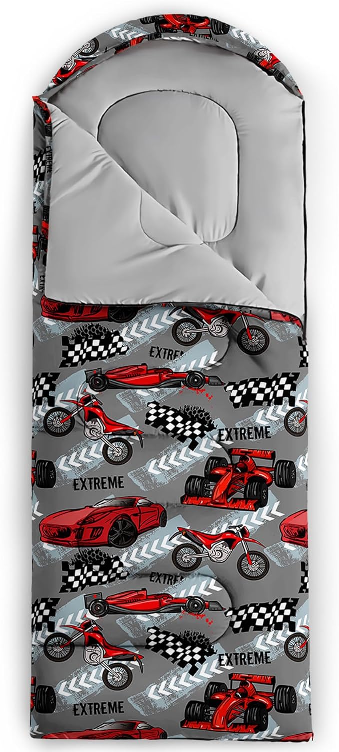 QOOMO Camping Sleeping Bags,3 Season Warm & Cool Weather,Lightweight,Waterproof Sleeping Bags for Adults & Kids,Traveling,and Outdoors,Camping Gear Equipment