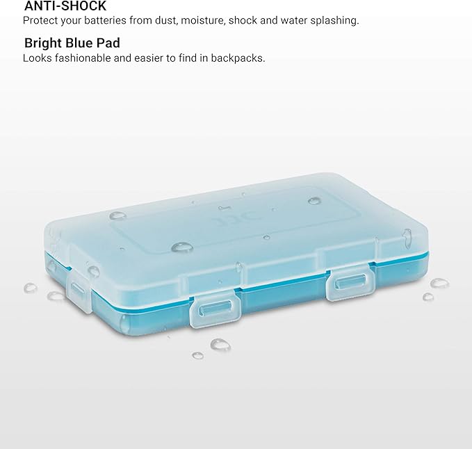 12 Slots CR2 Battery Case, CR2 Battery Holder CR15H270 Battery Storage, Shockproof & Water-Resistant Battery Case, PP Shell Ultra-Slim Easy to Carry