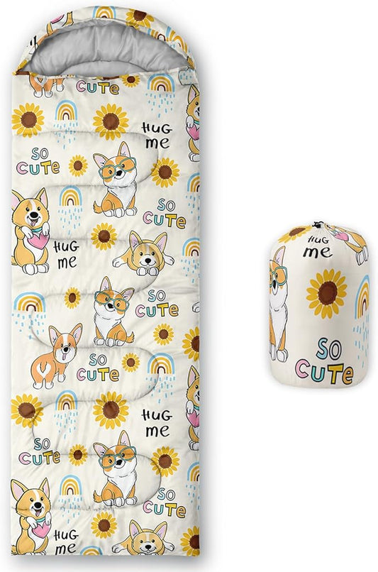 Camping Sleeping Bags Warm & Cool Weather Waterproof Backpacking Sleeping Bag All Seasons Camping, for Adult Kids Boy Girls Camping Gear Equipment, Traveling