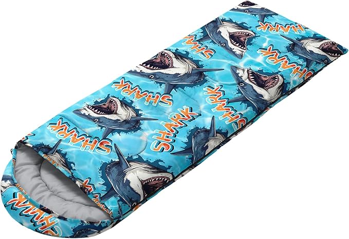 HOSIMA Dear Hunting Pattern Cold Weather Sleeping Bags for Adults,Black Light Weight Sleeping Bags for Kids Adults,WaterProof Sleeping Bags for Outdoors Hiking.