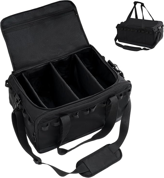 35L Multi-functional Duffle Bag, Waterproof Shoe & Picnic Camping Organizer, 3 Adjustable Dividers for Travel, Sports, GYM